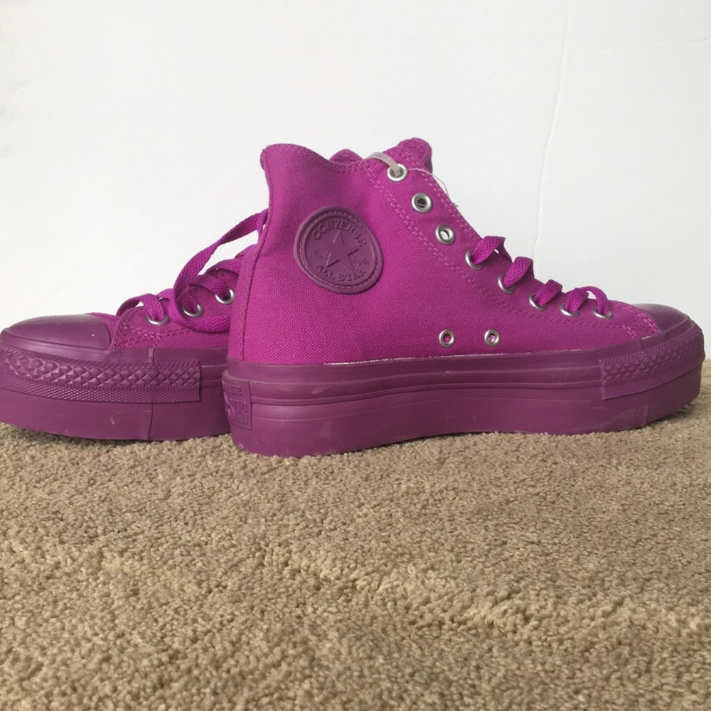 Purple Platform High-Top Converse